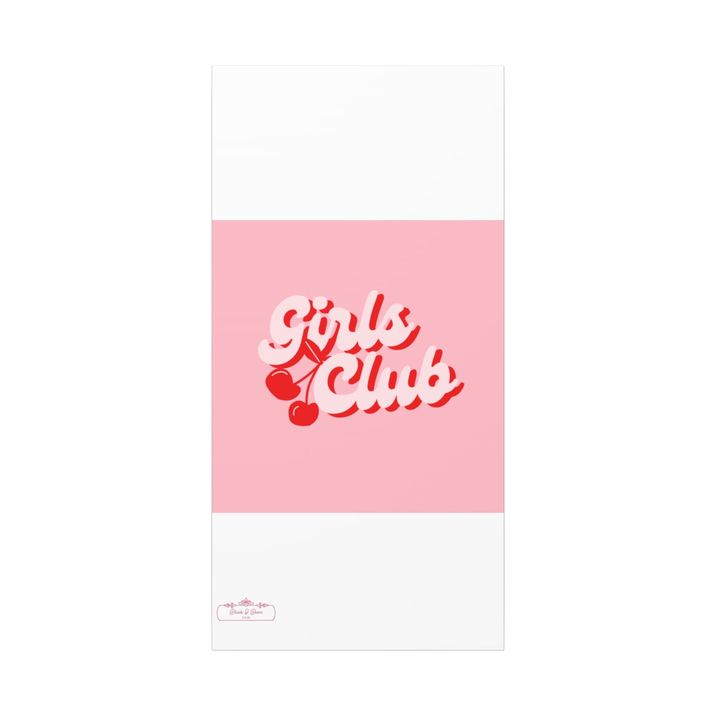 "Girls Club" Pink Trendy Canvas Poster