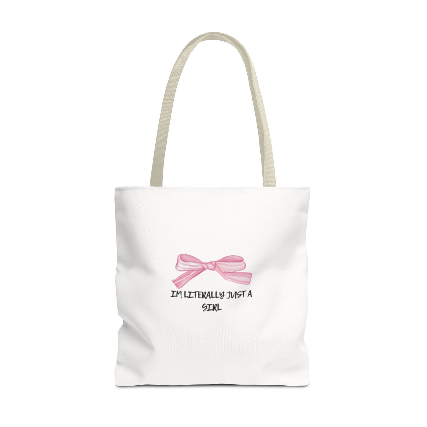 "Im Literally Just A Girl" Tote Bag (AOP)