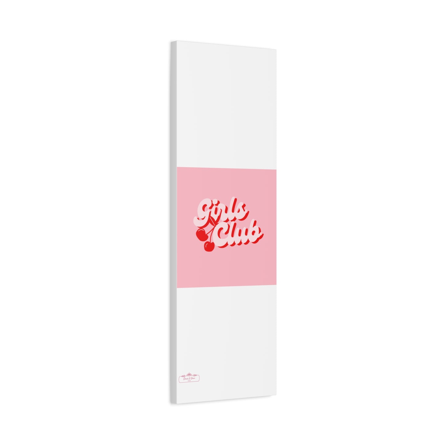 "Girls Club" Pink Trendy Canvas Poster