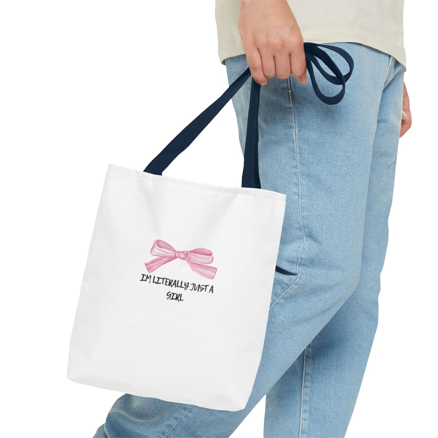 "Im Literally Just A Girl" Tote Bag (AOP)