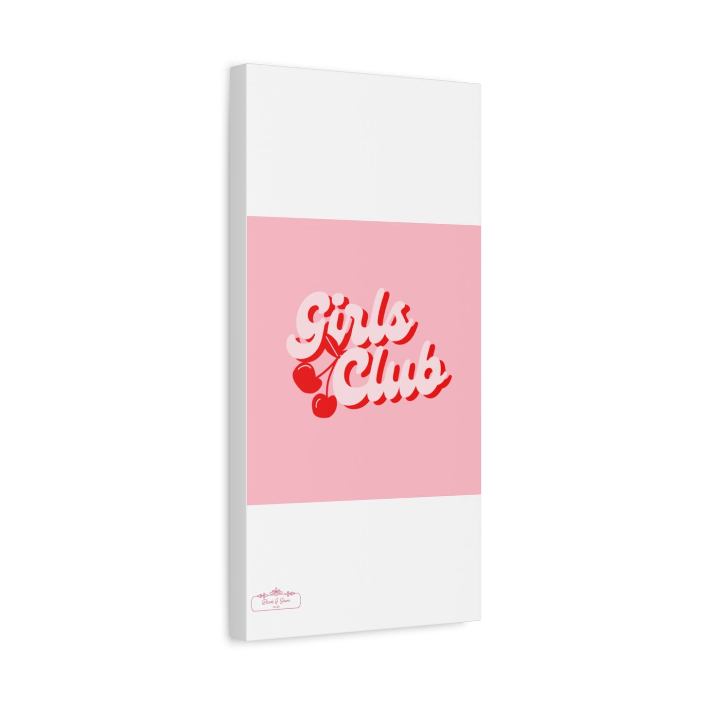 "Girls Club" Pink Trendy Canvas Poster