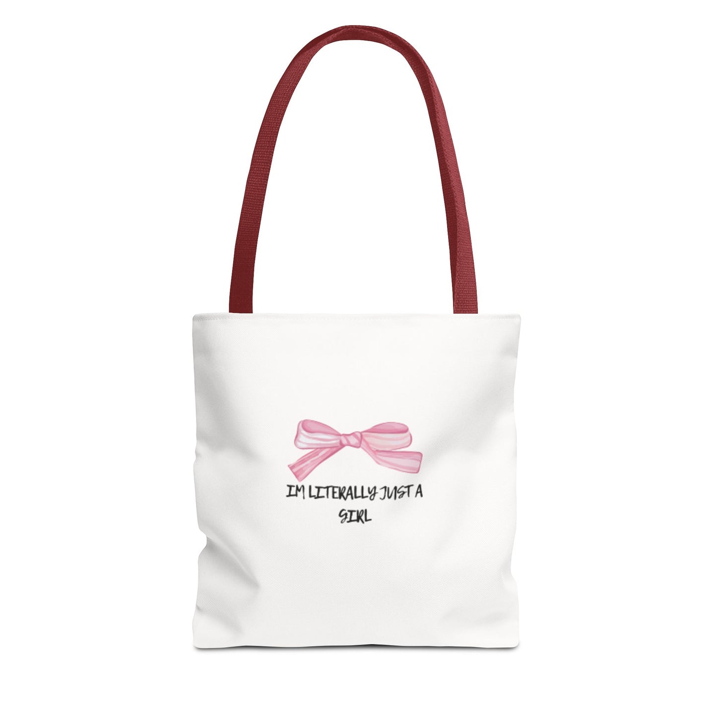 "Im Literally Just A Girl" Tote Bag (AOP)