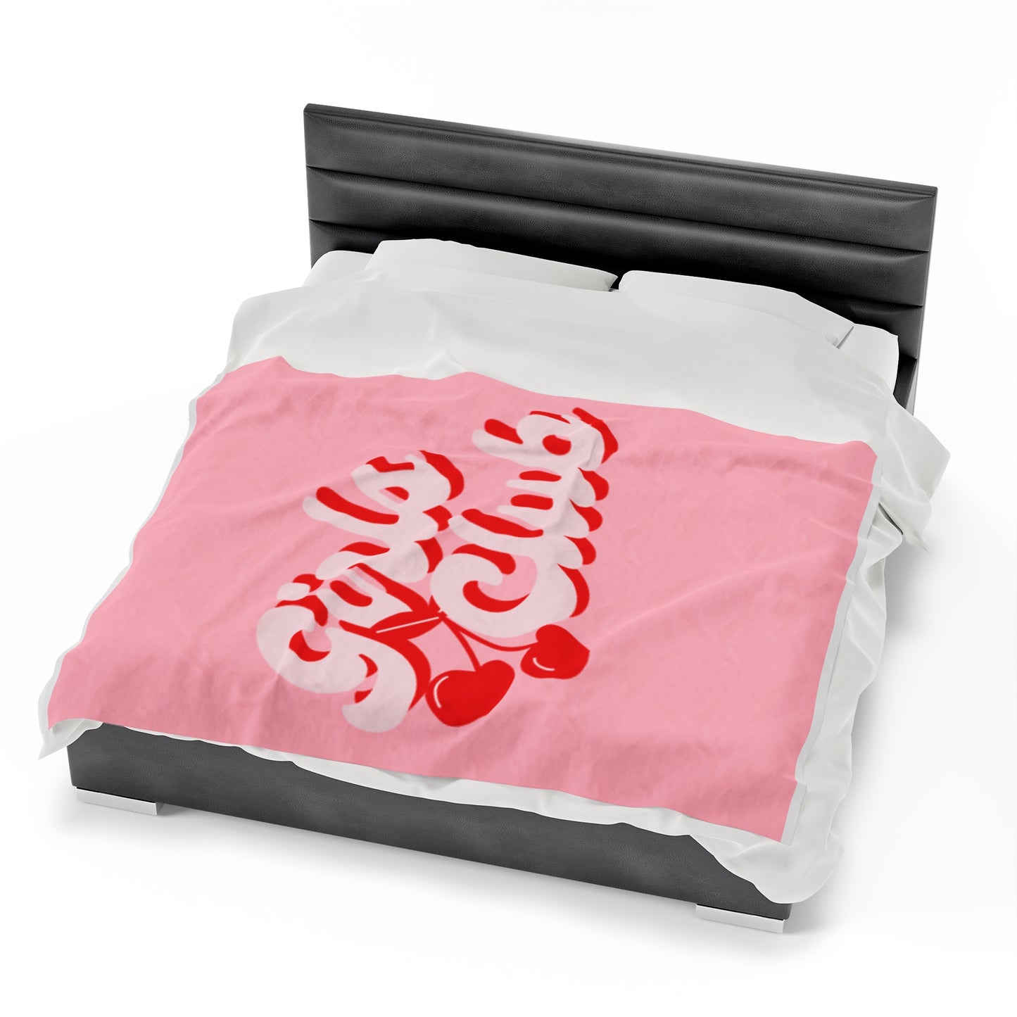 "Girls Club" Pink Plush Blanket