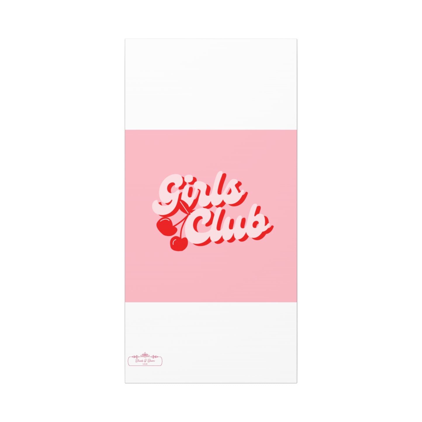 "Girls Club" Pink Trendy Canvas Poster