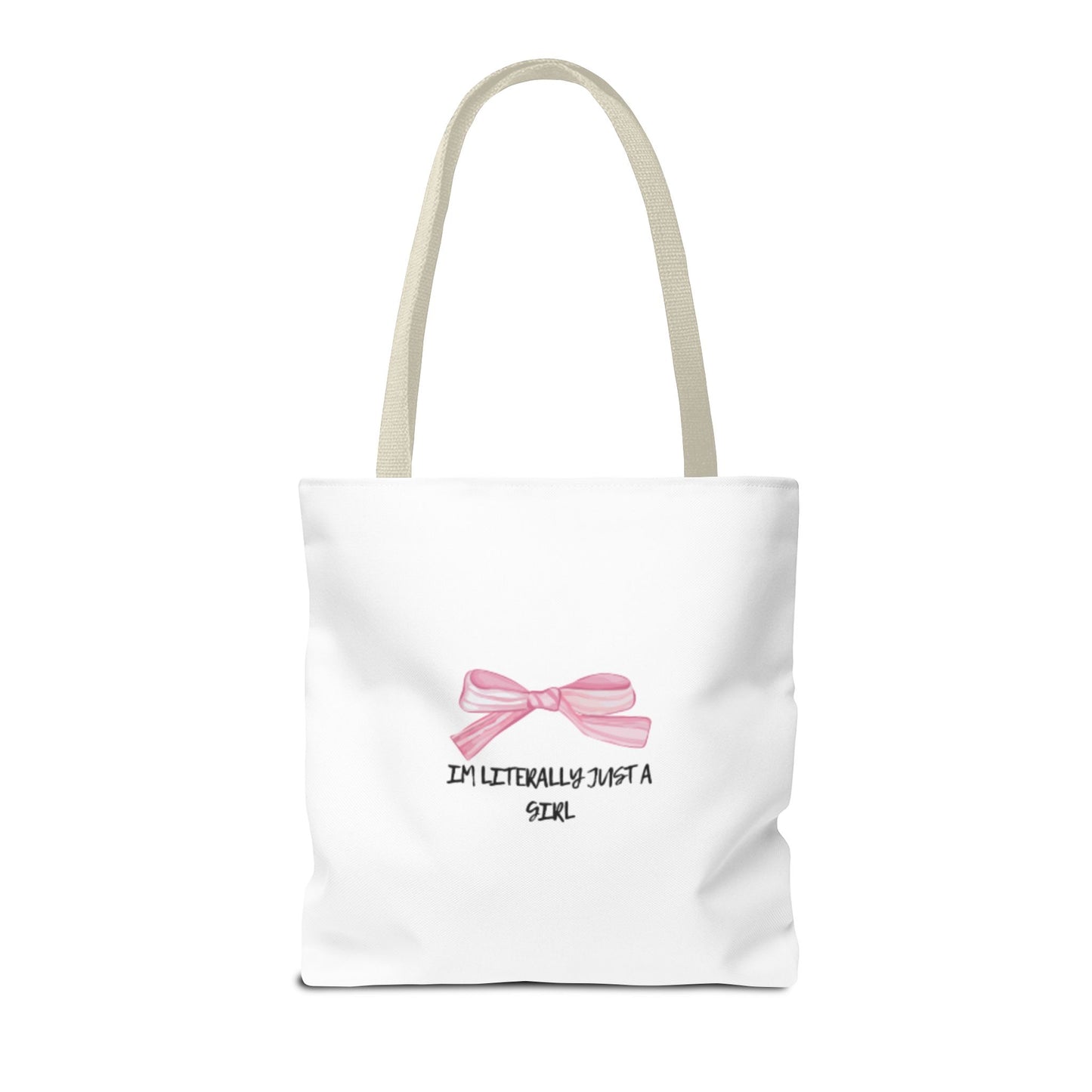 "Im Literally Just A Girl" Tote Bag (AOP)