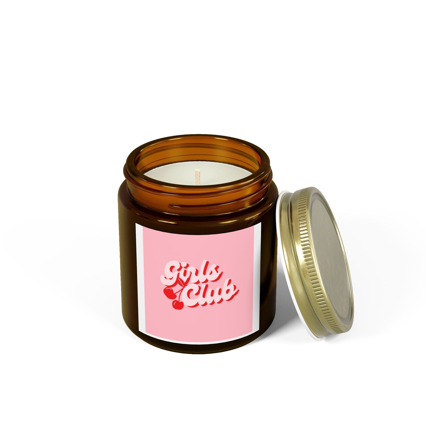 Scented Candles Girly Pink, Coconut Apricot Wax (4oz, 9oz)