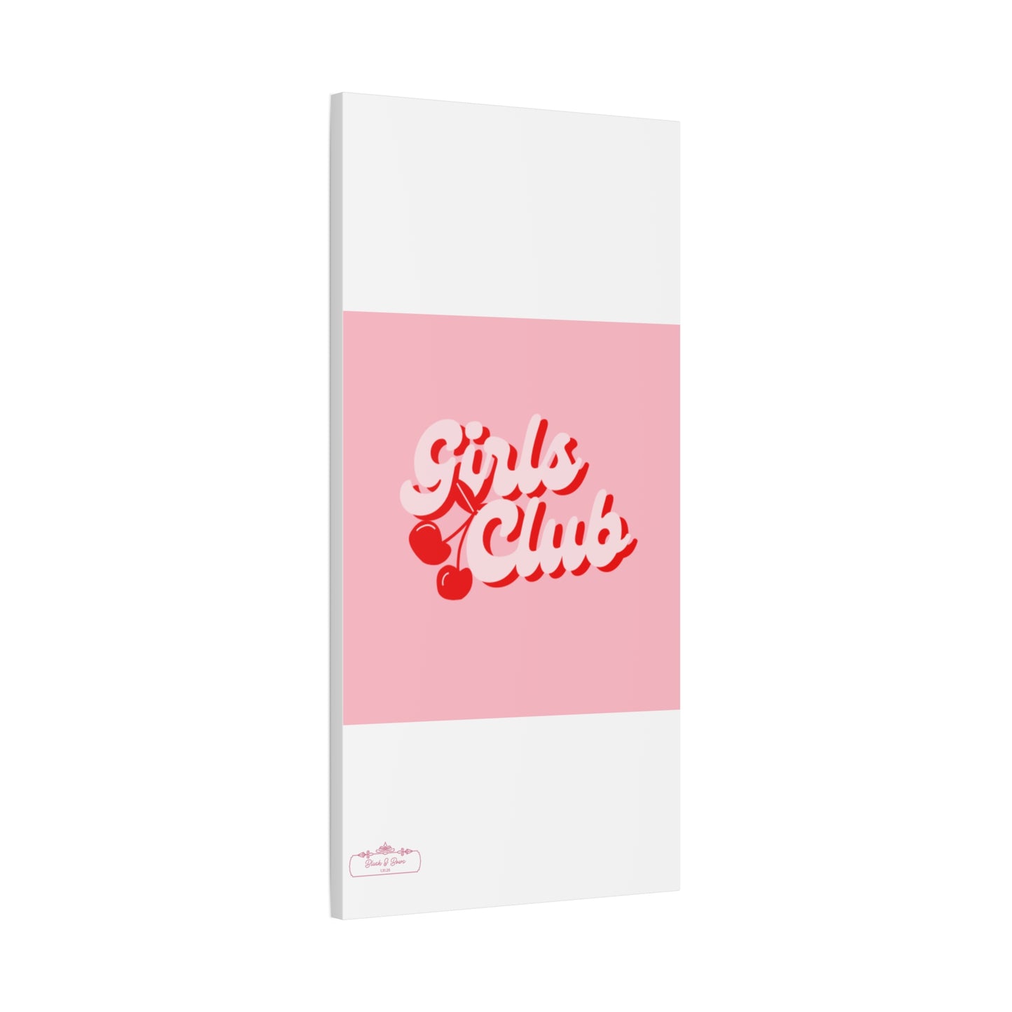 "Girls Club" Pink Trendy Canvas Poster