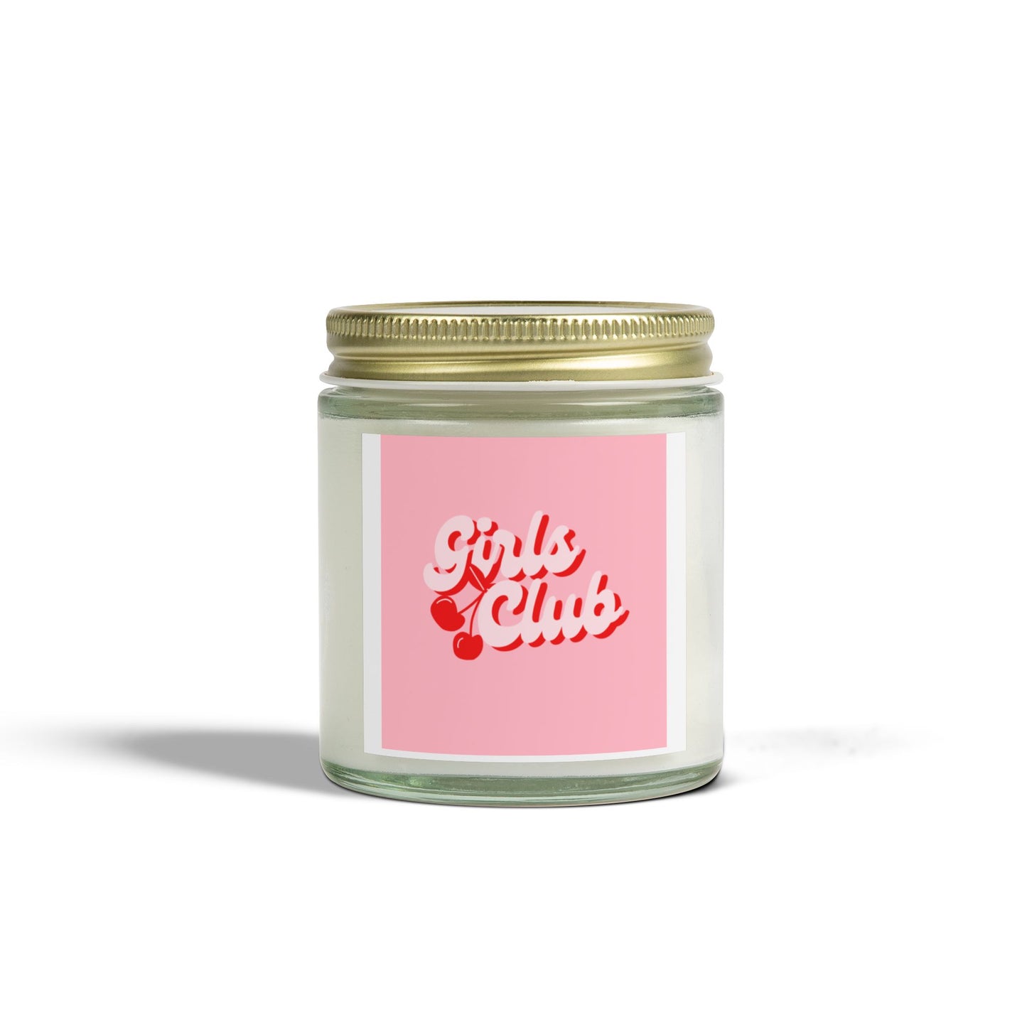 Scented Candles Girly Pink, Coconut Apricot Wax (4oz, 9oz)