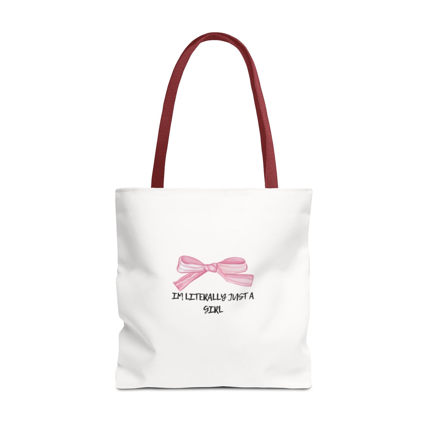 "Im Literally Just A Girl" Tote Bag (AOP)