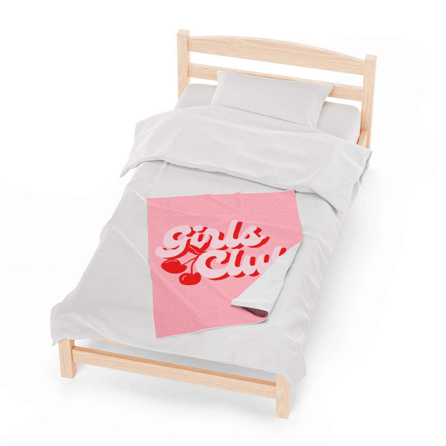 "Girls Club" Pink Plush Blanket