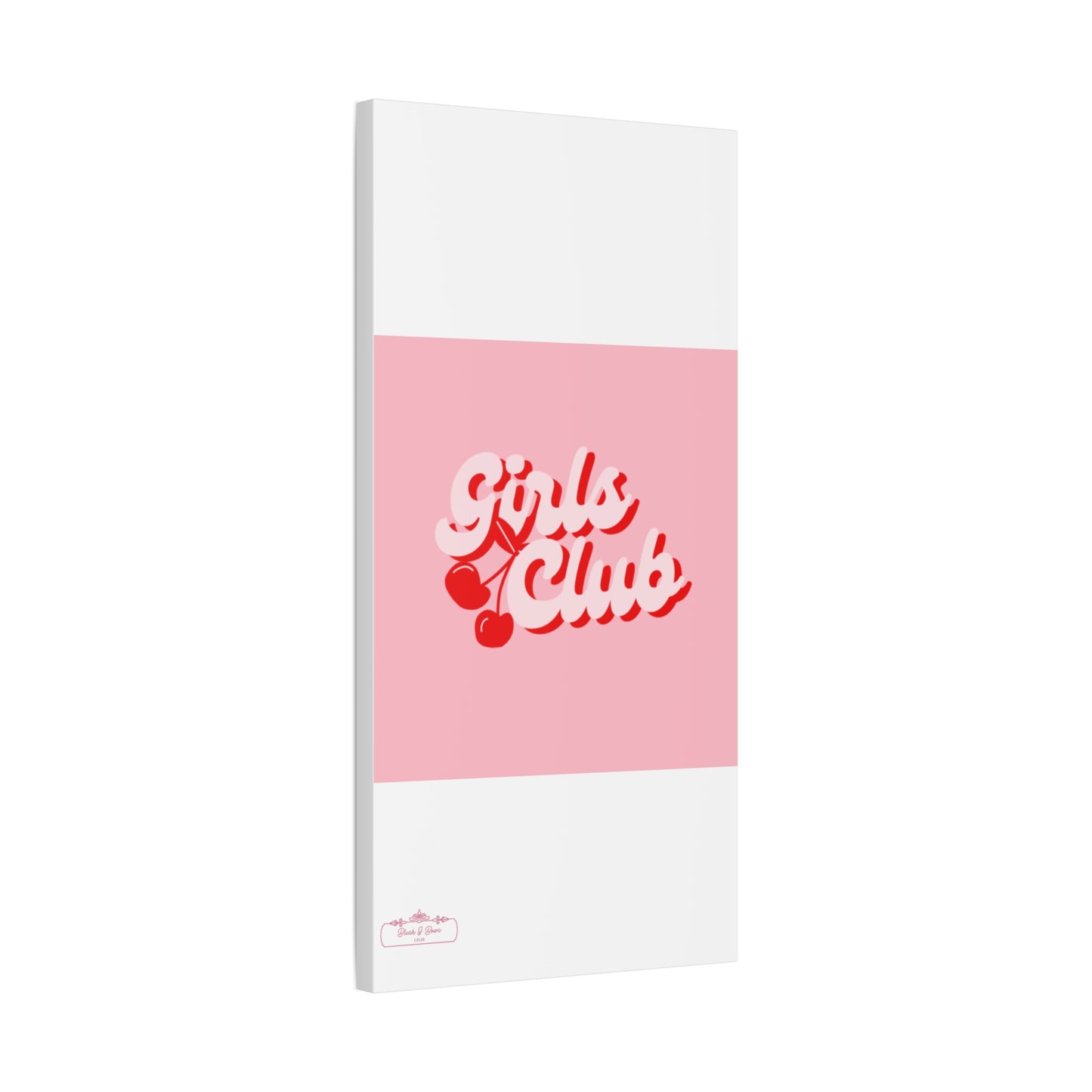 "Girls Club" Pink Trendy Canvas Poster