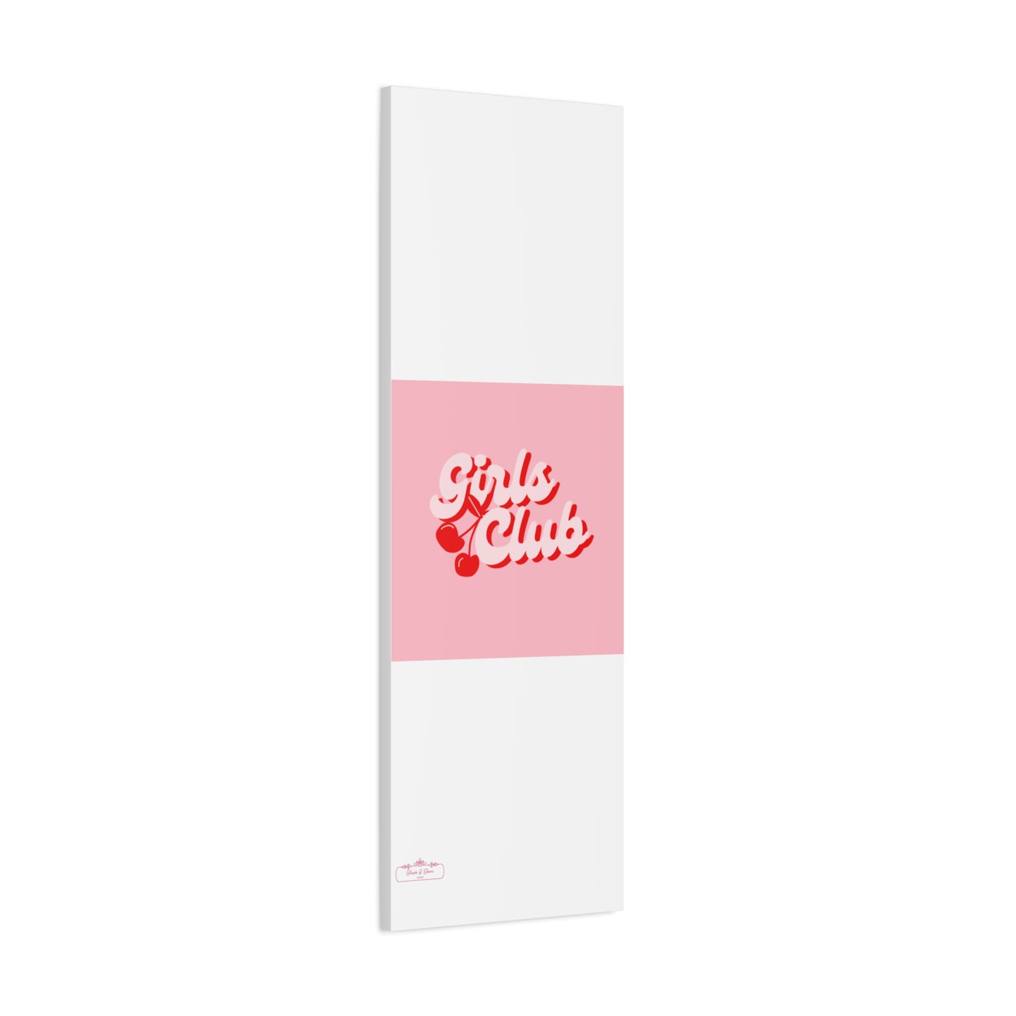 "Girls Club" Pink Trendy Canvas Poster