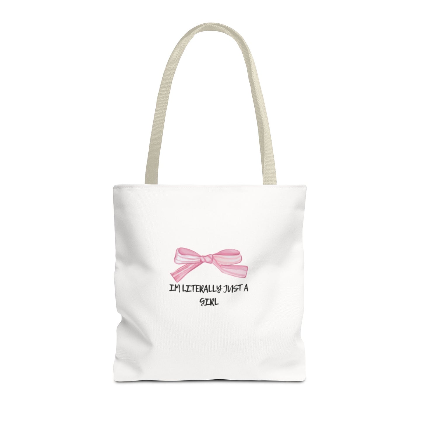 "Im Literally Just A Girl" Tote Bag (AOP)