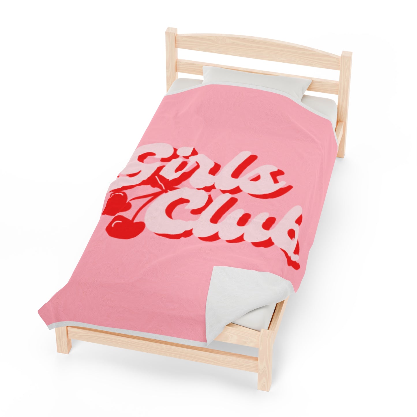 "Girls Club" Pink Plush Blanket