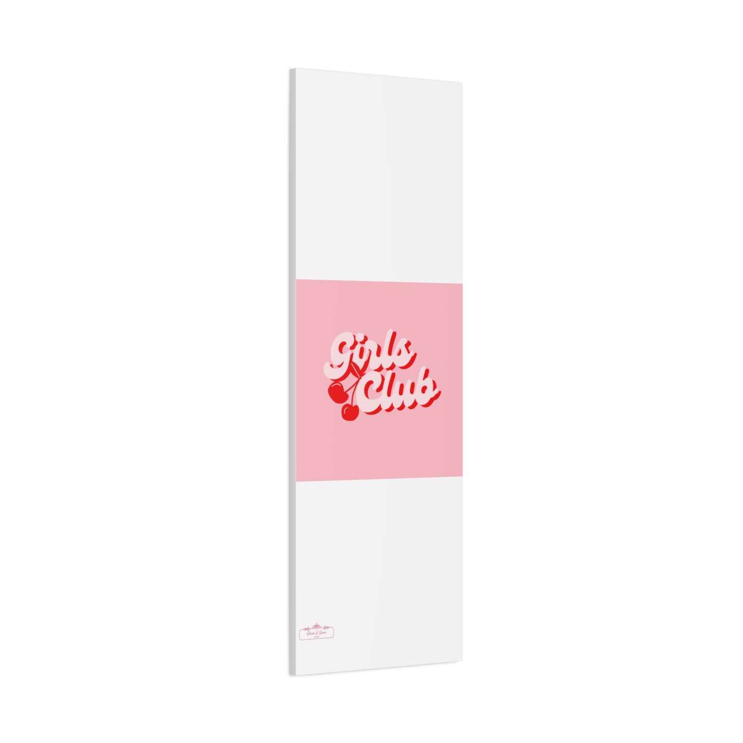 "Girls Club" Pink Trendy Canvas Poster