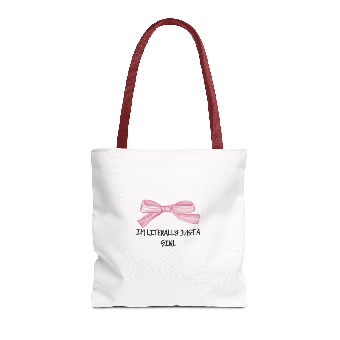 "Im Literally Just A Girl" Tote Bag (AOP)