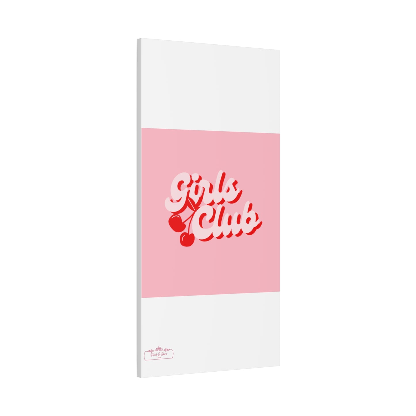 "Girls Club" Pink Trendy Canvas Poster